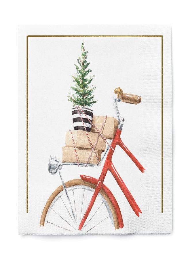 جرافيك مناديل كوكتيل بتصميم دراجات مائية من جرافيك | حفلة عيد الميلاد | حلويات، مشروبات، قهوة | مناديل ورقية للاستخدام مرة واحدة، 3 طبقات | 5 بوصات × 5 بوصات | 40 قطعة - Image 1